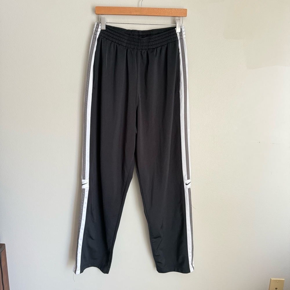 Vtg Y2K Nike silver tag track pant black size medium
